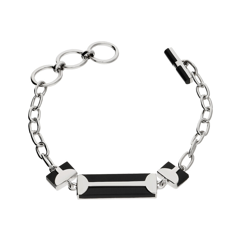 Bransoleta prostokąt onyks  NJ04 4630002.1 próba 925