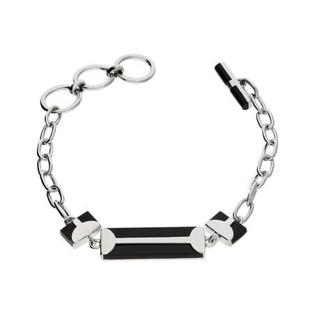 Bransoleta prostokąt onyks  NJ04 4630002.1 próba 925