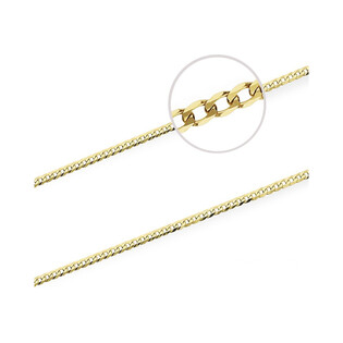 Łańcuszek srebrny pozłacany o splocie pancer BC 1102-080 EXF GOLD próba 925