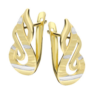 Kolczyki złote fantazyjne ósemki S3 KRZ-12 próba 585