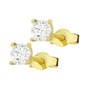 Kolczyki złote z cyrkonią, sztyft nr MZ T5-E-OS-1-3,50mm-CZ próba 585 Sezam - 1