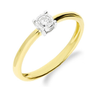 Pierścionek zrręczynowy z diamentem SOLITER Magic  KU 9000 próba 585