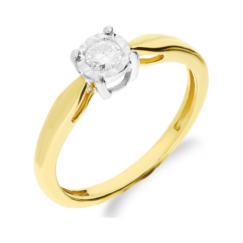 Pierścionek zaręczyowy z diamentem SOLITER Magic NF JRI-547 próba 375 Sezam - 1
