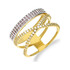 Złoty pierścionek Rings z cyrkoniami NB 501247 próba 585 Sezam - 1