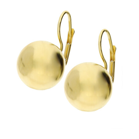 Kolczyki złote kule 12mm