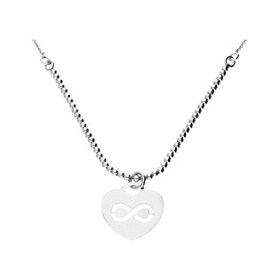 Naszyjnik srebrny z symbolem nieskończoności nr NI487 próba 925
