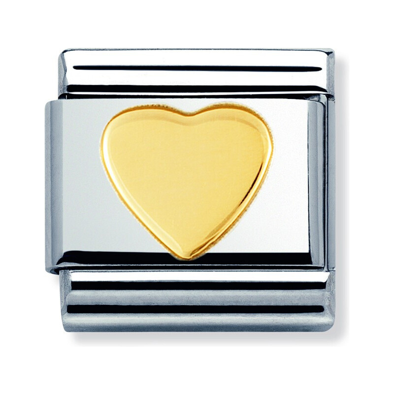 Element link 18K serce płaskie NP 030116 02