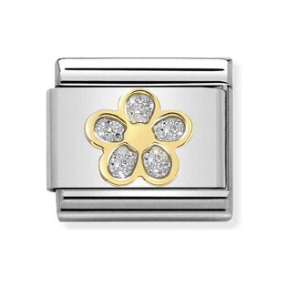 Element link 18K kwiatek NP 030220 06