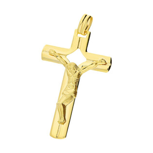 Złoty krzyż z wizerunkiem Jezusa WB CB C-585 próba 585