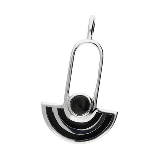 Zawieszka wahadło onyks i czarna emalia NJ12 1620211.2 próba 925