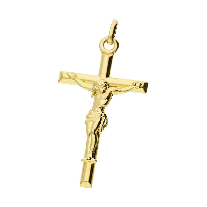 Krzyżyk złoty z wizerunkiem Jezusa CB C-810 próba 585