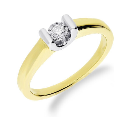 Pierścionek VICTORIA Magic-0,07ct KU 437X-1620 próba 585