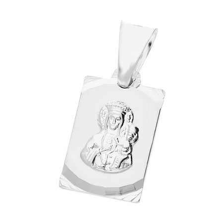 Medalik srebny z wizerunkiem Matki Boskiej Częstochowskie nr MV MD364 próba 925    