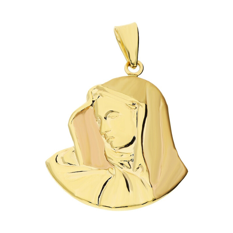 Złoty medalik z Matką Boską Bolesną CB M-0758-2 próba 585