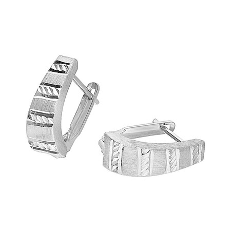 Kolczyki blaszki poszerzane grawerowane OL CSK252 próba 925