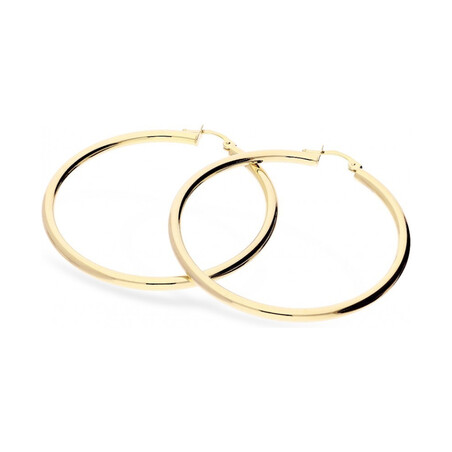 Kolczyki złote kółka rurka 40mm nr AR BSC1-XTE0002.5-40-SL próba 585