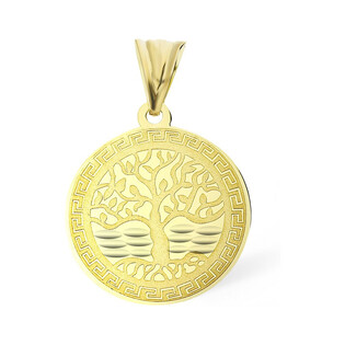 Zawieszka złota drzewko z tyłu Dziekuję Ci Mamo nr S3 KLK-10-1 laser próba 585