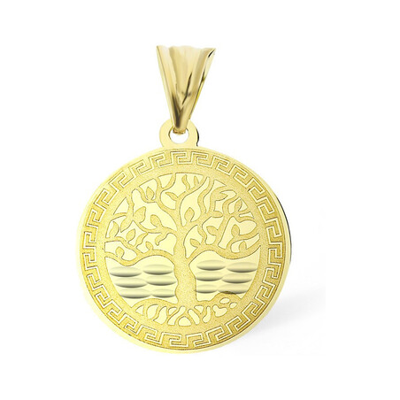 Zawieszka złota drzewko z tyłu Dziekuję Ci Mamo nr S3 KLK-10-1 laser próba 585