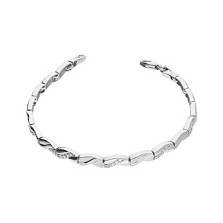 Bransoleta fala blask z cyrkoniami OL RTB26 próba 925