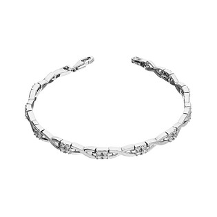 Bransoleta kwadrat z cyrkoniami OL RTB27 próba 925