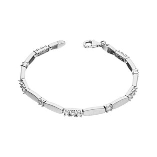 Bransoleta baryłka z cyrkoniami OL RTB59 próba 925