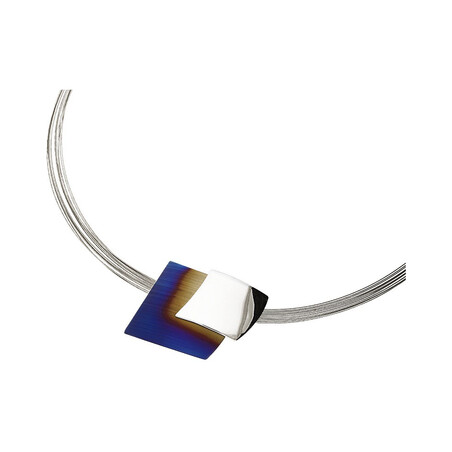 Naszyjnik tytan deltoid/linka stal x12 A6 07570105-00 próba 925