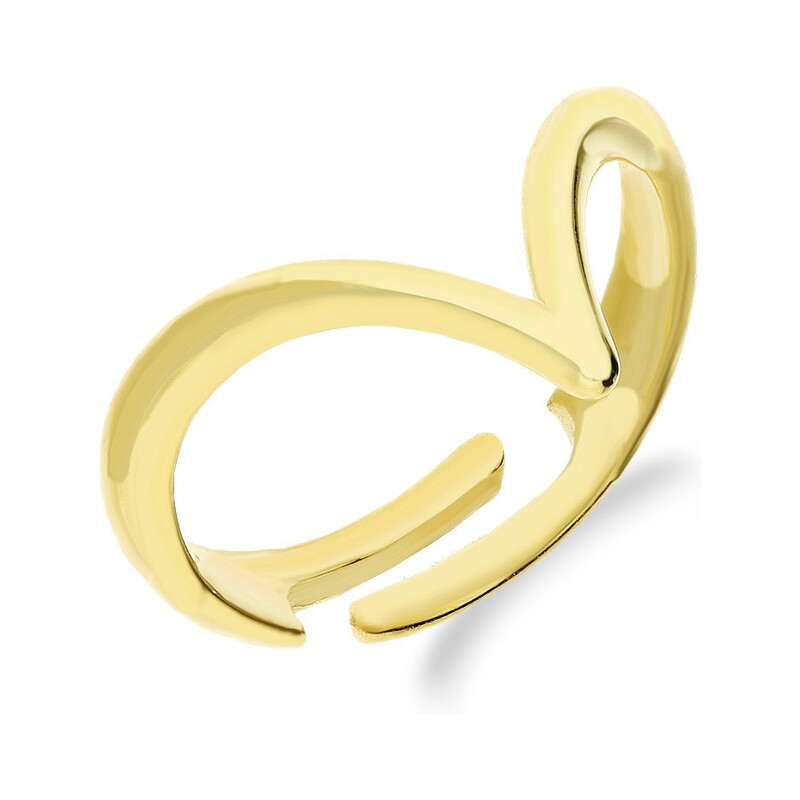 Pierścionek pozłacany RINGS w szpic/regulowany RT AN22727 GOLD próba 925