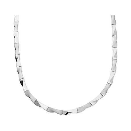 Naszyjnik srebrny kokarda blask+kokarda mat nr OL RTN231 NO CZ próba 925