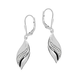 Komplet falka z cyrkoniami kolczyki i zawieszka OL ZS-EP243 próba 925