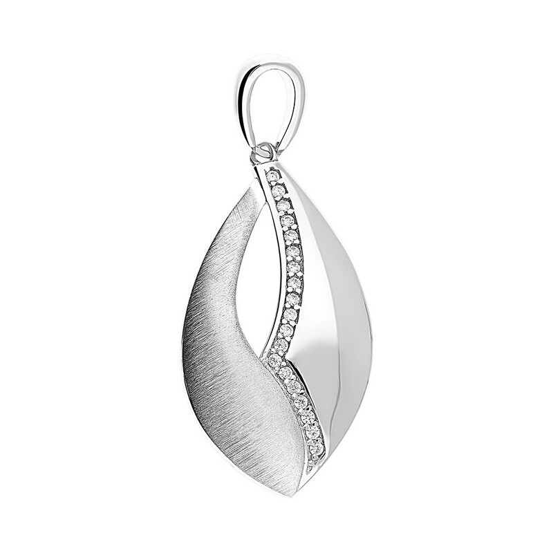 Komplet łezka  srebrne kolczyki i zawieszka OL ZS-EP229 próba 925