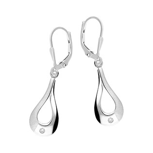 Komplet kropla pusta srebrne kolczyki i zawieszka OL ZS-EP088 próba 925