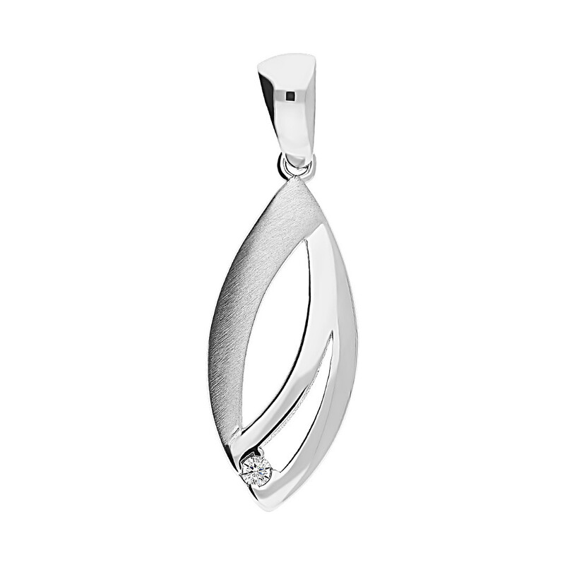 Komplet łezka ażur srebrne kolczyki i zawieszka z cyrkoniami OL ZS-EP313 próba 925