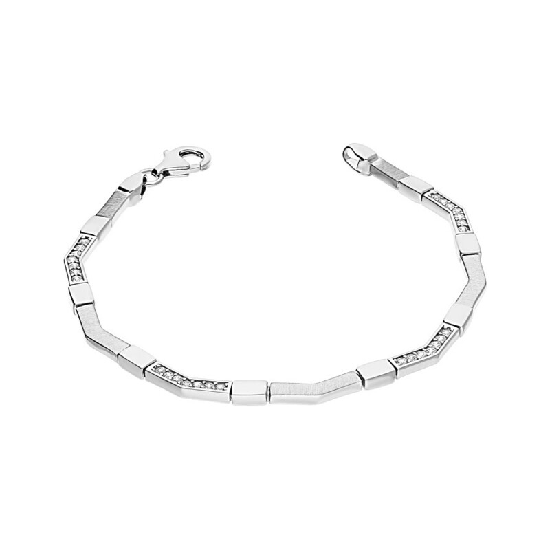 Bransoleta zygzak z cyrkoniami OL RTB63 próba 925