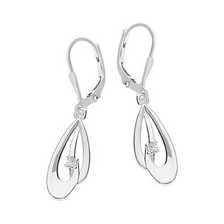 Komplet kropla ażur srebrne kolczyki i zawieszka OL ZS-EP311 próba 925