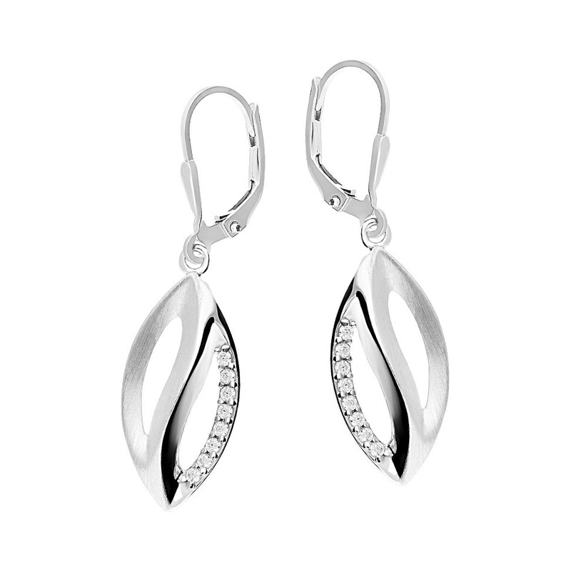 Komplet łezka pusta srebrne kolczyki i zawieszka OL ZS-EP116 próba 925