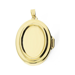 Zawieszka złota puzderko tłoczony owal nr MZ T27-LOC-2-B próba 333