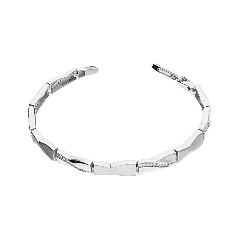 Bransoleta kokarda z cyrkoniami OL RTB231 próba 925