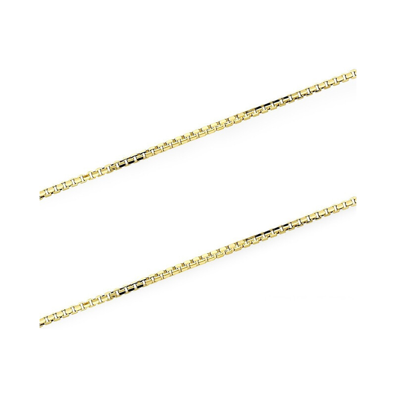 Łańcuszek złoty kostka próba 375