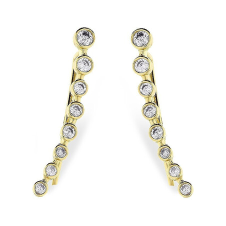 Kolczyki na płatek cyr.gł.opr.w łuk MZ T5-E-SNDR-2-CZ próba 375