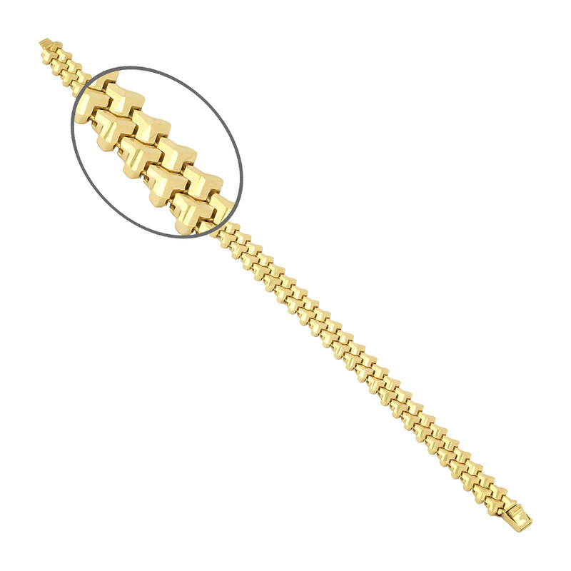 Bransoleta taśma spinner grawerowana szeroka PY P15D0027 próba 375