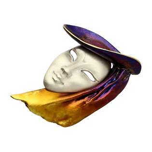 Broszka MASKA WENECKA AG ARTIS A.Głodowski 401 próba 925