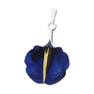 Zawieszka tytanowa ozdobna lilia AU OR B-P kalia fala próba 925