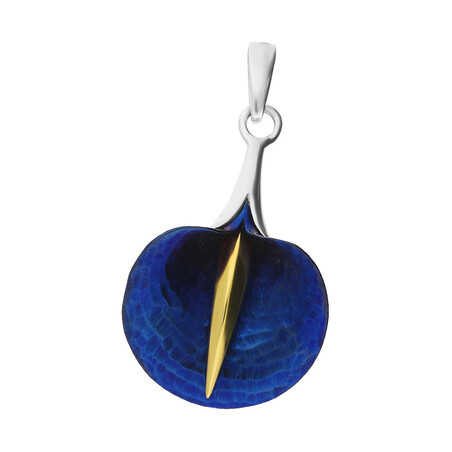 Zawieszka duża tytanowa kalia gładka  OR A-P kalia próba 925