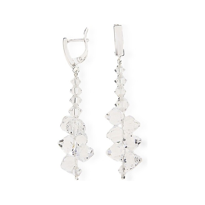 Kolczyki srebrne z kryształami Swarovski nr CQ KW63015301C Sezam - 1