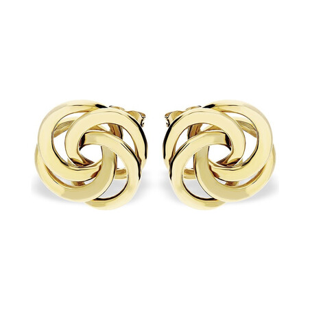 Kolczyki złote obwarzanki, sztyft nr AR E9934 próba 333