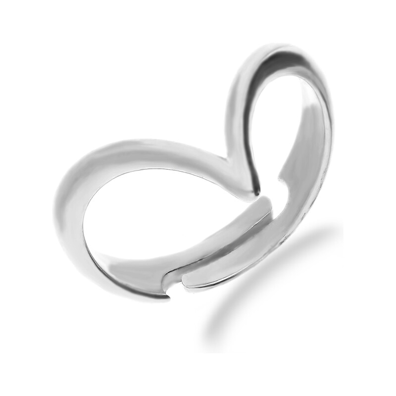 Srebrny Pierścionek Rings Szpic Regulowany pr. 925 - JubilerSezam.pl