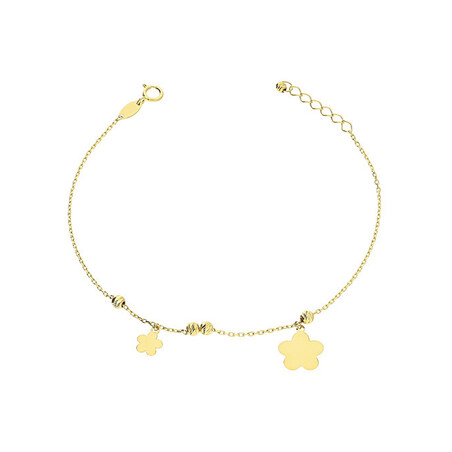 Bransoleta koniczyny i grawerowane kulki AR VX5FOR6B3557-VI-DC próba 585