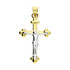 Krzyżyk złoty wizerunek ramiona falbanka GS P-YB-PND2022 próba 375