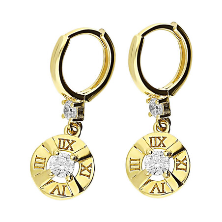 Kolczyki bułeczka z cyrkonią/kółko zatrzask AR I2HCE6272-FCZ próba 375