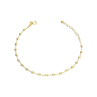 Bransoleta złota z grawerowanymi kulkami